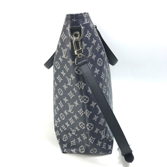 LOUIS VUITTON Tote Bag M54127 Monogram savanna canvas Navy Monogram savanna Jake and Dinos Chapman mens Used Authentic