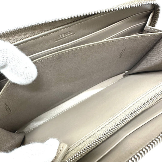 FENDI Long Wallet Purse 8M0299 leather beige By the way