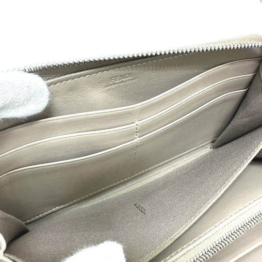 FENDI Long Wallet Purse 8M0299 leather beige By the way