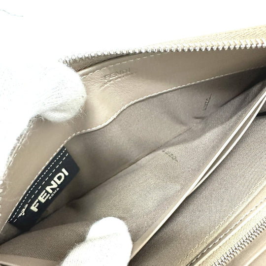 FENDI Long Wallet Purse 8M0299 leather beige By the way