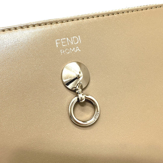 FENDI Long Wallet Purse 8M0299 leather beige By the way