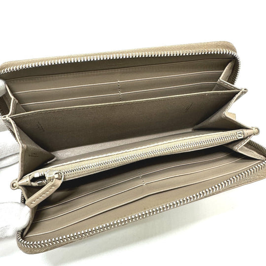 FENDI Long Wallet Purse 8M0299 leather beige By the way