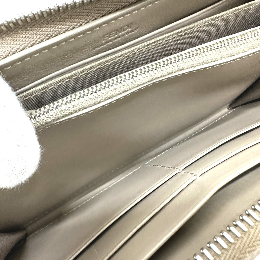 FENDI Long Wallet Purse 8M0299 leather beige By the way