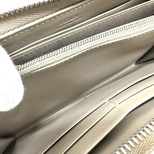 FENDI Long Wallet Purse 8M0299 leather beige By the way