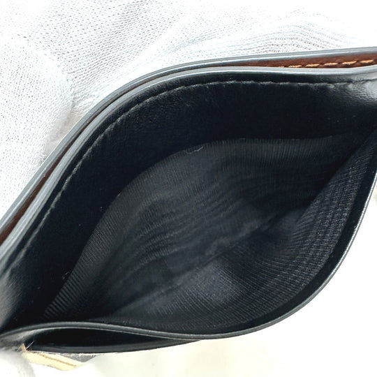 BURBERRY Card Case leather beige Check logo