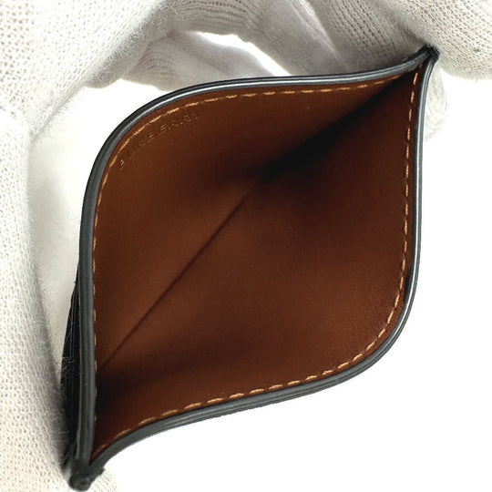 BURBERRY Card Case leather beige Check logo