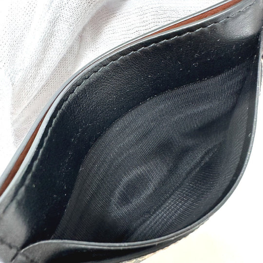 BURBERRY Card Case leather beige Check logo