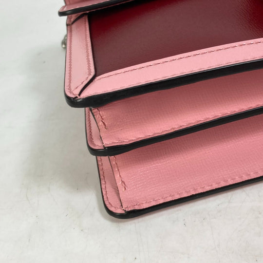 GUCCI Shoulder Bag 400249 leather pink Bicolor Bag Duonisos Women Used Authentic