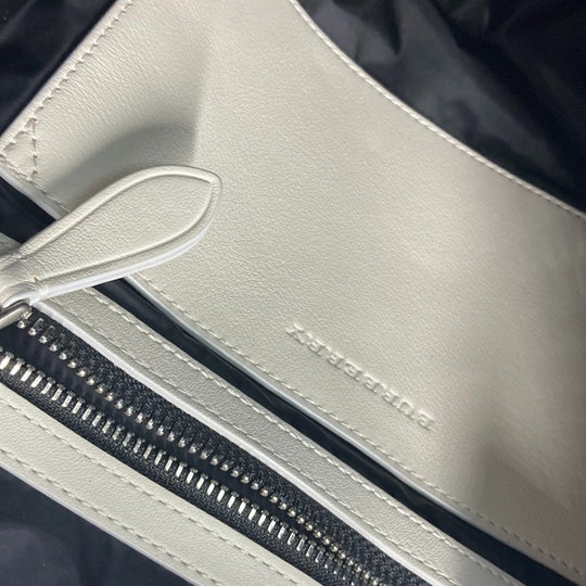 BURBERRY Backpack 4078448 Leather / canvas beige Bag check mens Used Authentic