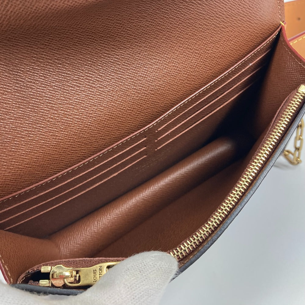 LOUIS VUITTON Waist bag M44667 Monogram canvas Brown Monogram S-Lock Belt Pouch PM Women Used Authentic