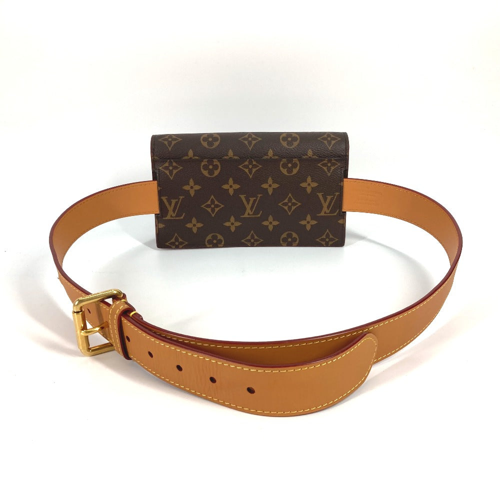 LOUIS VUITTON Waist bag M44667 Monogram canvas Brown Monogram S-Lock Belt Pouch PM Women Used Authentic