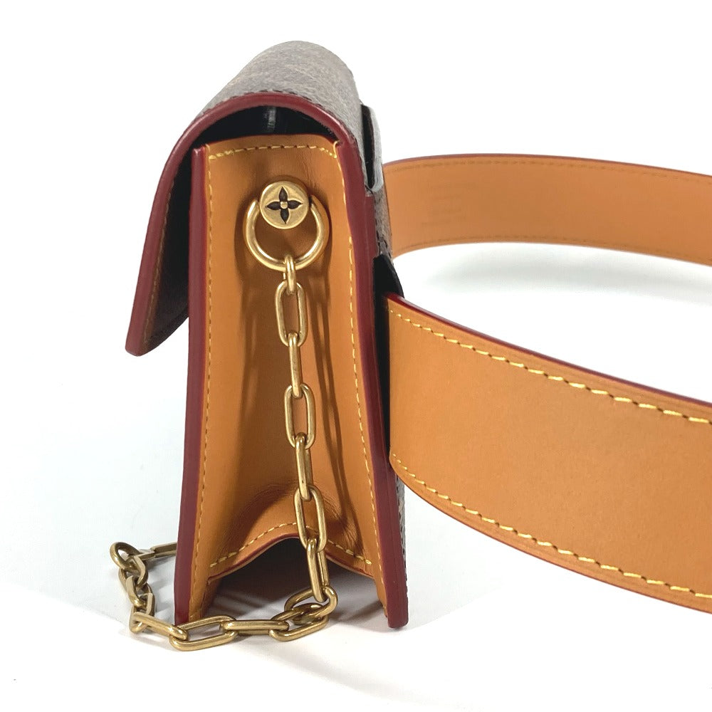 LOUIS VUITTON Waist bag M44667 Monogram canvas Brown Monogram S-Lock Belt Pouch PM Women Used Authentic