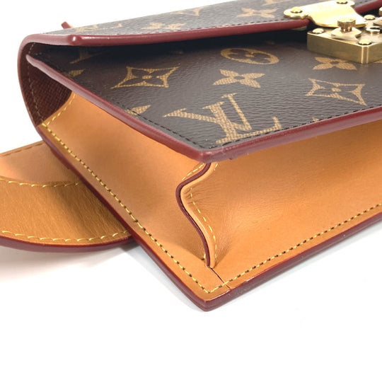 LOUIS VUITTON Waist bag M44667 Monogram canvas Brown Monogram S-Lock Belt Pouch PM Women Used Authentic