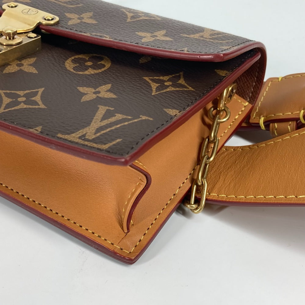 LOUIS VUITTON Waist bag M44667 Monogram canvas Brown Monogram S-Lock Belt Pouch PM Women Used Authentic