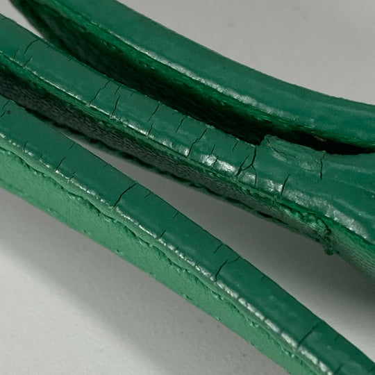 PRADA Clutch bag Nylon green Cosmetics Pouch logo Women Used Authentic