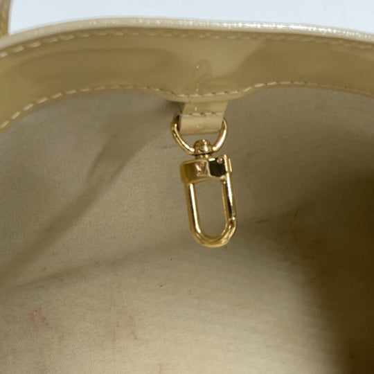 LOUIS VUITTON Tote Bag M91452 Monogram Vernis beige Monogram Vernis Wilsher PM Women Used Authentic