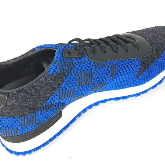 LOUIS VUITTON sneakers Fabric , Fabric blue Damier mens 7 Used Authentic