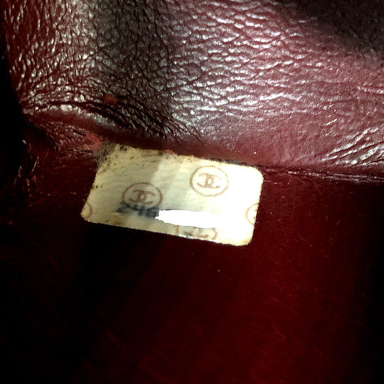 CHANEL Shoulder Bag leather black WChain Deca Trasse 34 Women Used Authentic