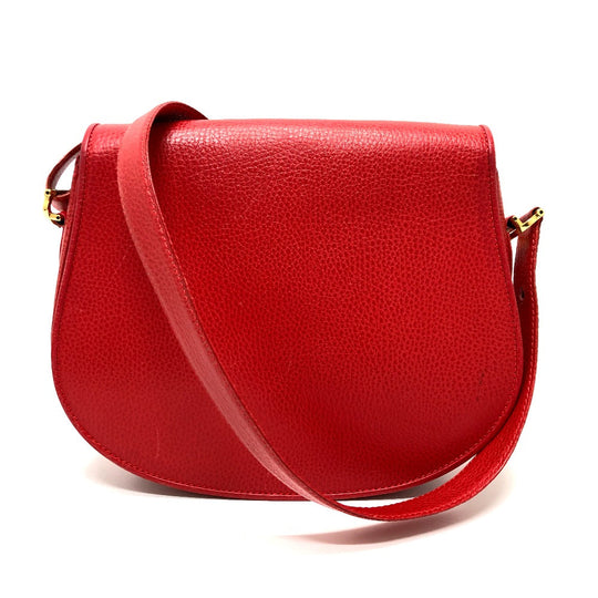 CARTIER Shoulder Bag leather Red Must Line