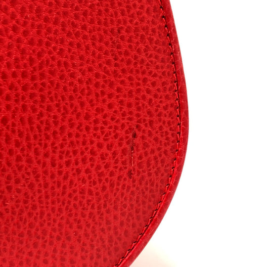 CARTIER Shoulder Bag leather Red Must Line