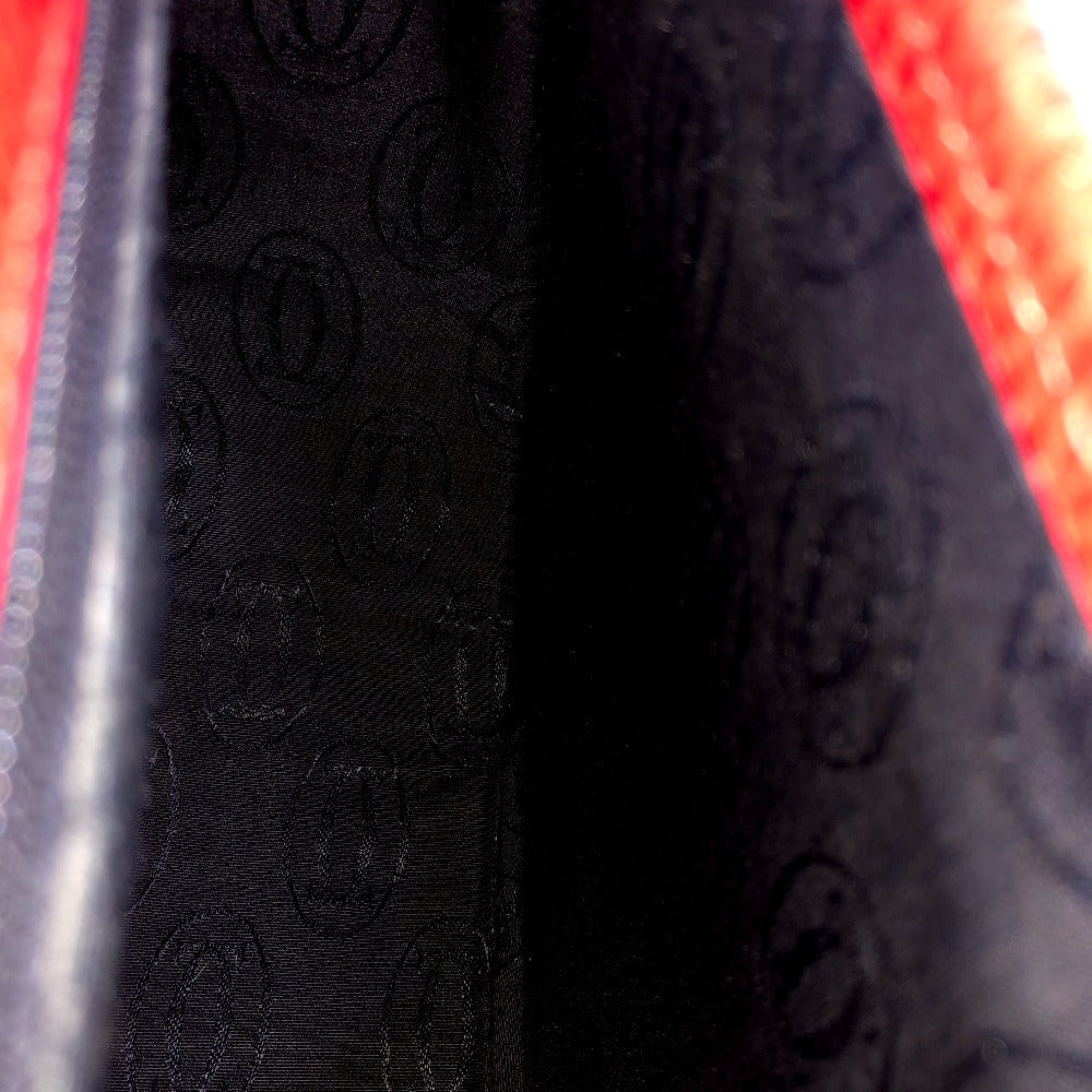 CARTIER Shoulder Bag leather Red Must Line