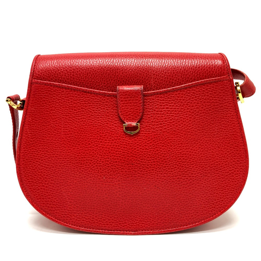 CARTIER Shoulder Bag leather Red Must Line