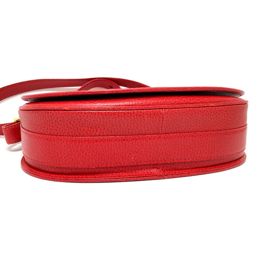 CARTIER Shoulder Bag leather Red Must Line