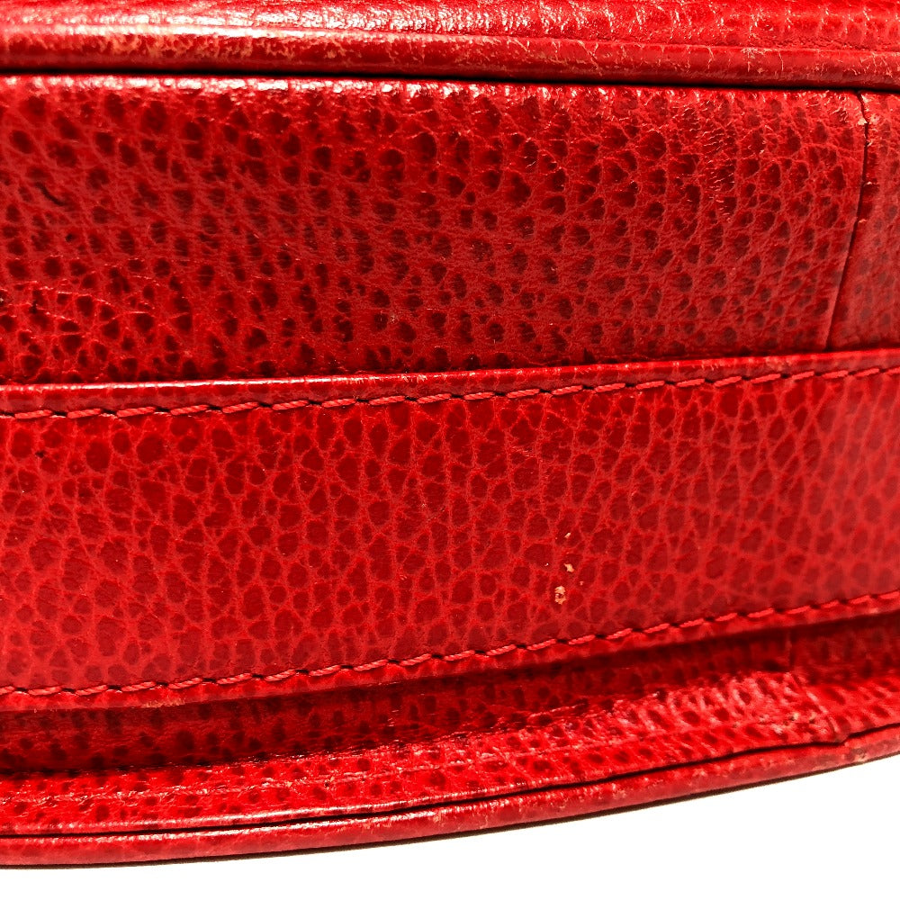 CARTIER Shoulder Bag leather Red Must Line