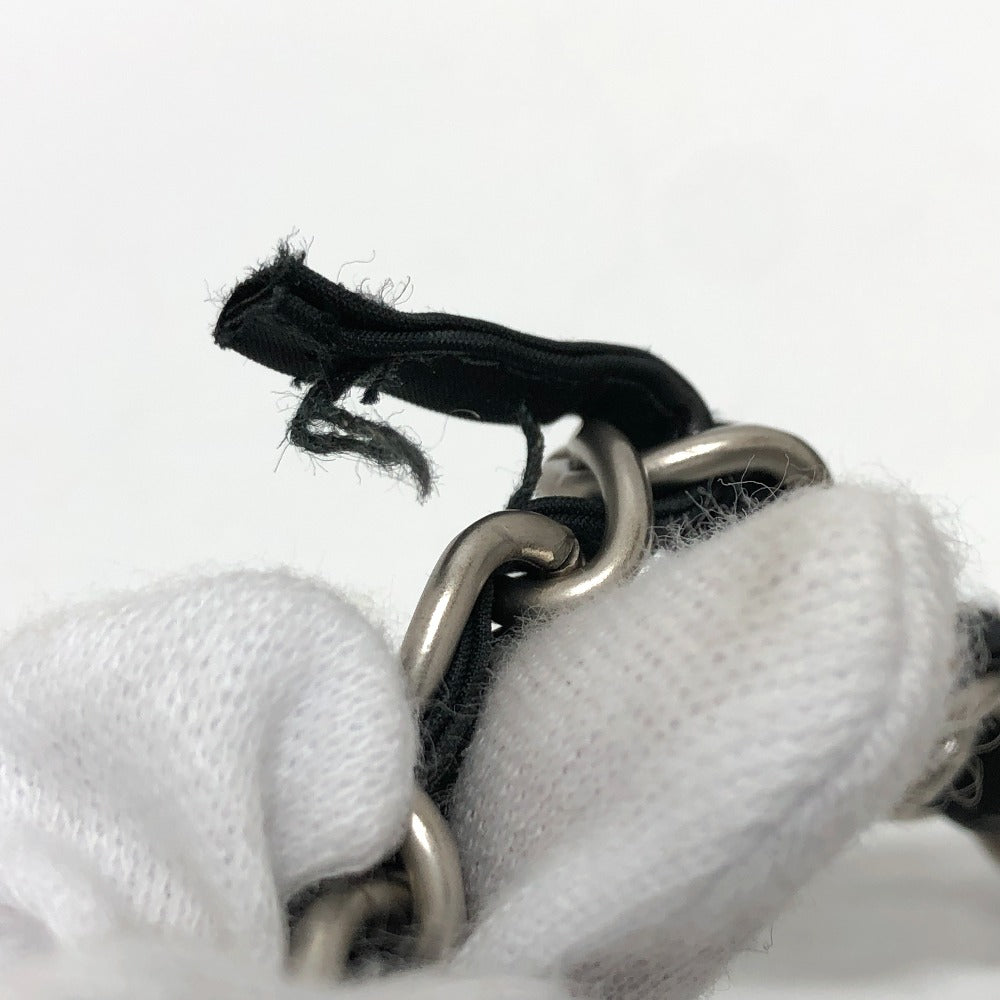 CHANEL Shoulder Bag Nylon black COCO Mark Chocolate bar Women Used Authentic