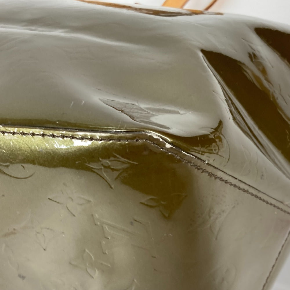 LOUIS VUITTON Shoulder Bag M93674 Monogram Vernis Canvas khaki Monogram Vernis Bellevue GM Women Used Authentic