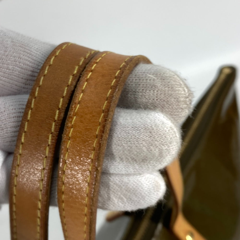 LOUIS VUITTON Shoulder Bag M93674 Monogram Vernis Canvas khaki Monogram Vernis Bellevue GM Women Used Authentic