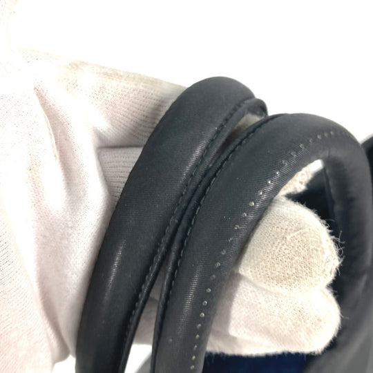 PRADA Shoulder Bag Nylon black check Bag Women Used Authentic