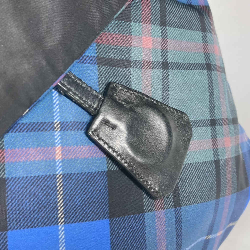 PRADA Shoulder Bag Nylon black check Bag Women Used Authentic