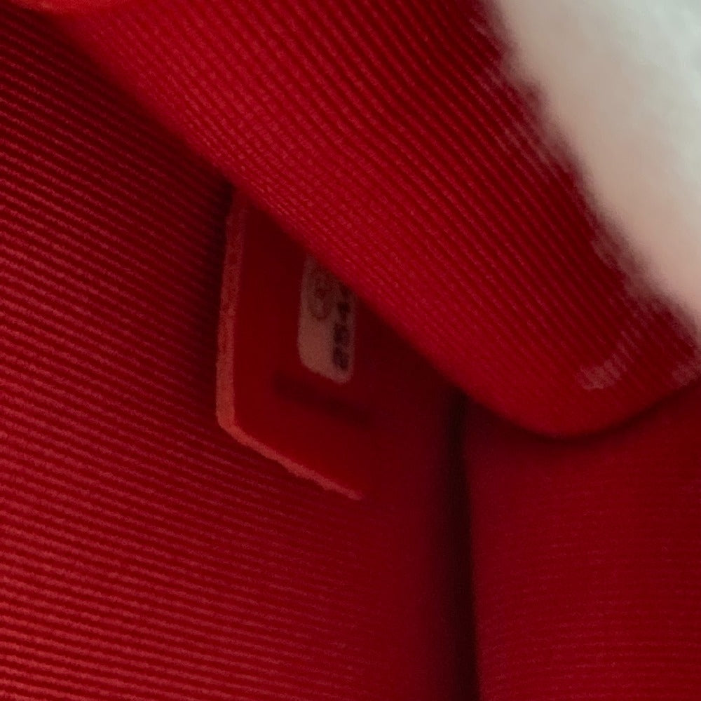 CHANEL Shoulder Bag leather Red WChain Double CC COCO Mark Women Used Authentic