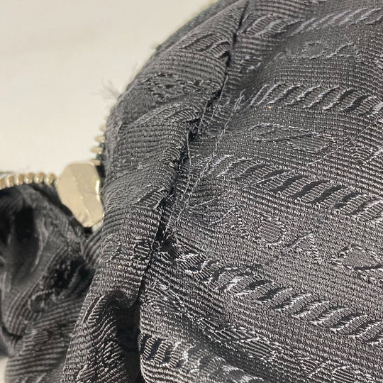 PRADA Handbag Nylon black Triangle logo plate Women Used Authentic