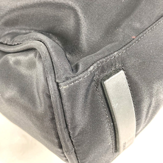 PRADA Handbag Nylon black Triangle logo plate Women Used Authentic