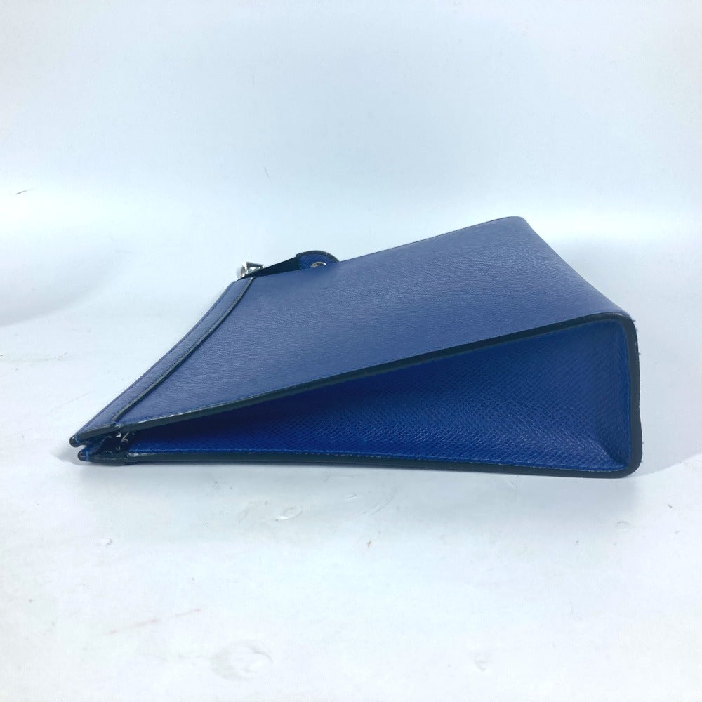 LOUIS VUITTON Clutch bag M30575 Taiga Leather blue Taiga Pochette Voyager MM