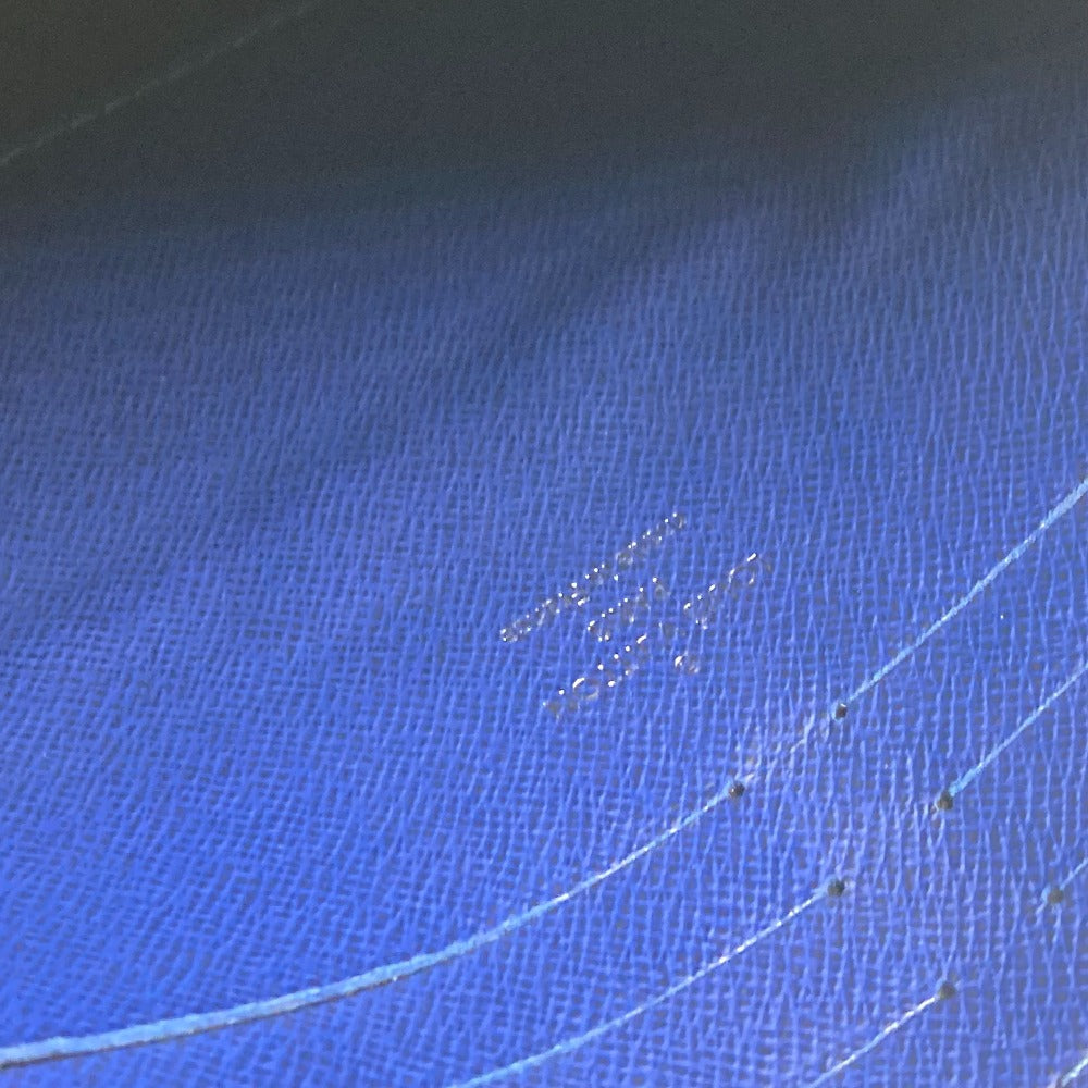 LOUIS VUITTON Clutch bag M30575 Taiga Leather blue Taiga Pochette Voyager MM