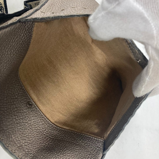 FENDI Shoulder Bag leather Beige type Celeria Women Used Authentic