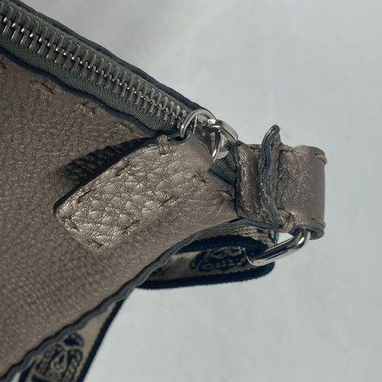 FENDI Shoulder Bag leather Beige type Celeria Women Used Authentic