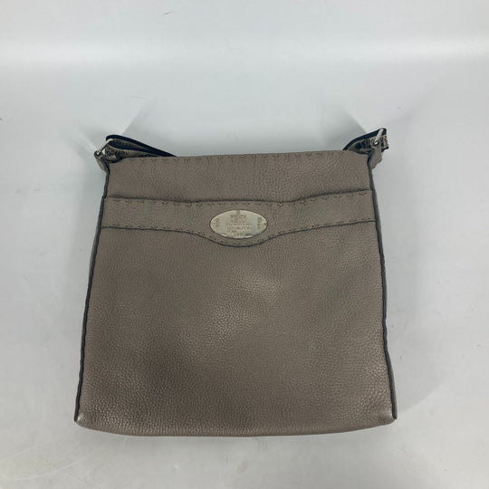 FENDI Shoulder Bag leather Beige type Celeria Women Used Authentic