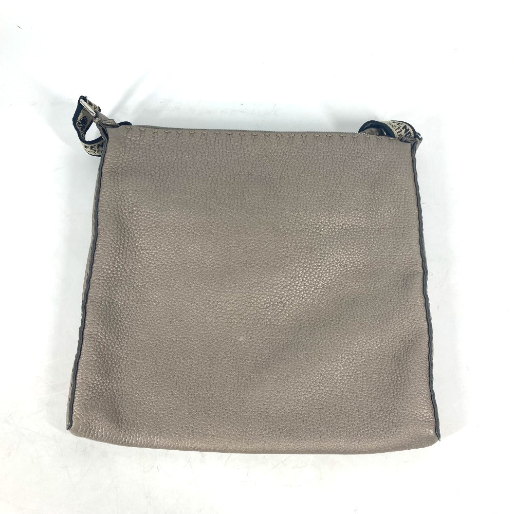 FENDI Shoulder Bag leather Beige type Celeria Women Used Authentic