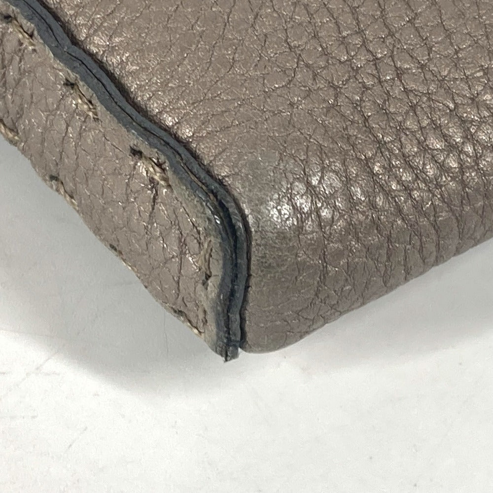 FENDI Shoulder Bag leather Beige type Celeria Women Used Authentic