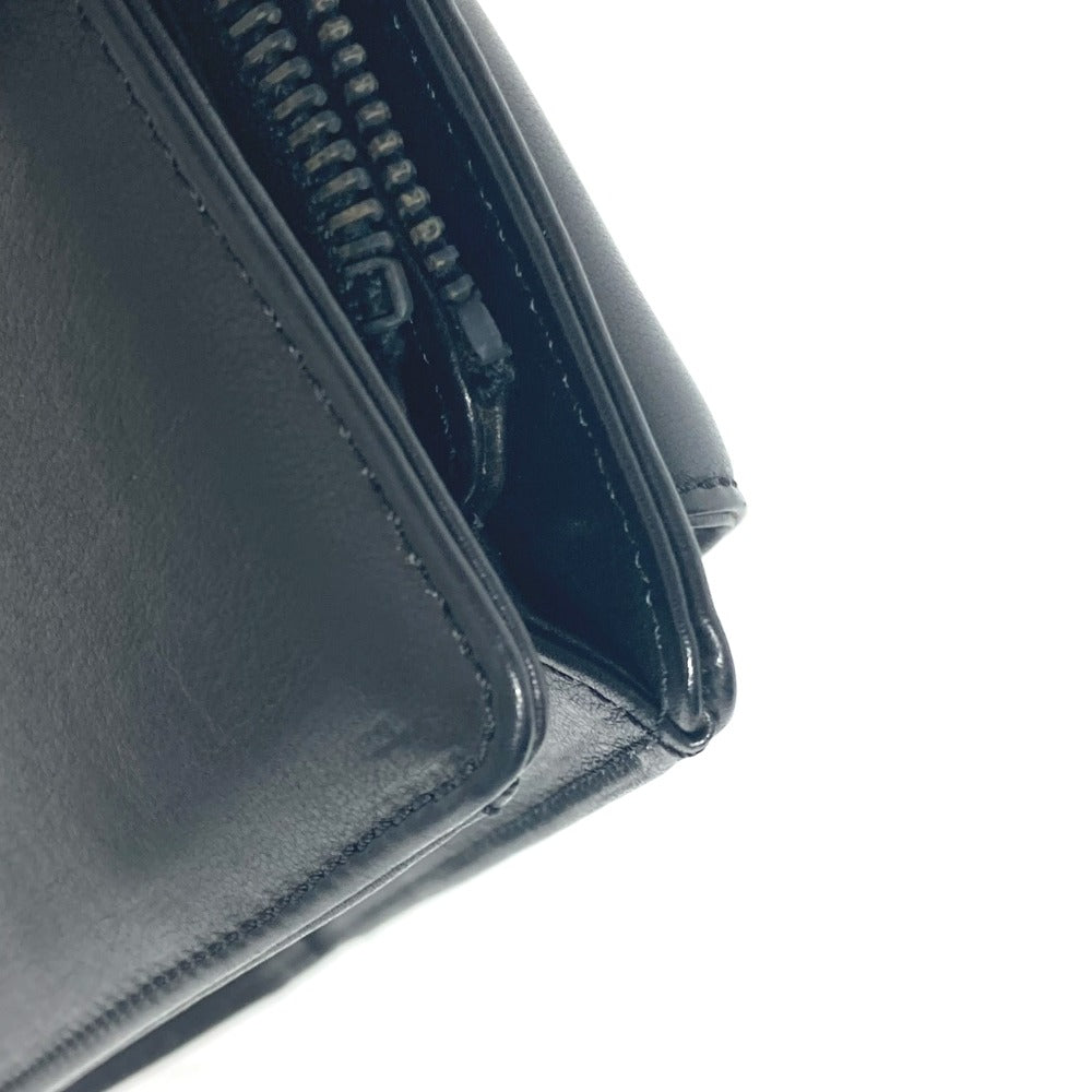 CHANEL Shoulder Bag leather black WChain CC COCO Mark Women Used Authentic