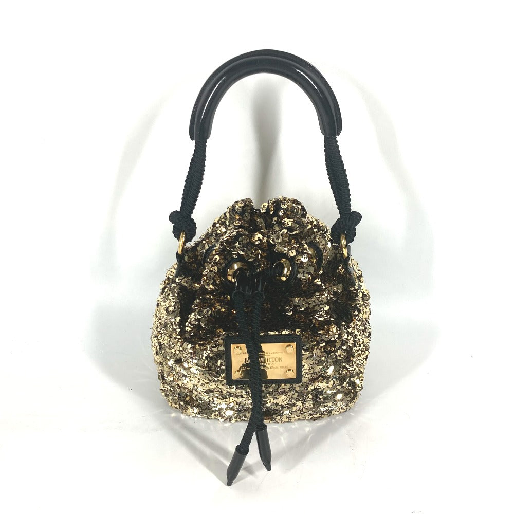 LOUIS VUITTON Handbag M40322 Sequins, Leather gold 2010 Cruise Collection Mininoe Rococo All Women Used Authentic