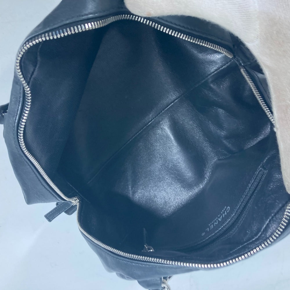 CHANEL Shoulder Bag leather white By color CC COCO Mark WChain Women Used Authentic