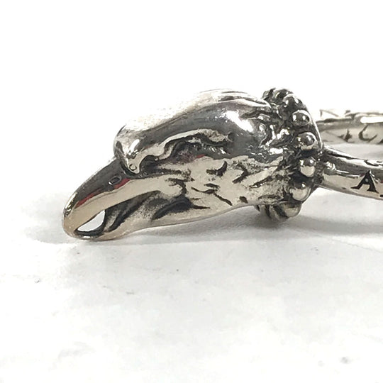 GUCCI Ring SV925 Silver Anger Forest ANGER FOREST Eagle head mens 14 Used Authentic