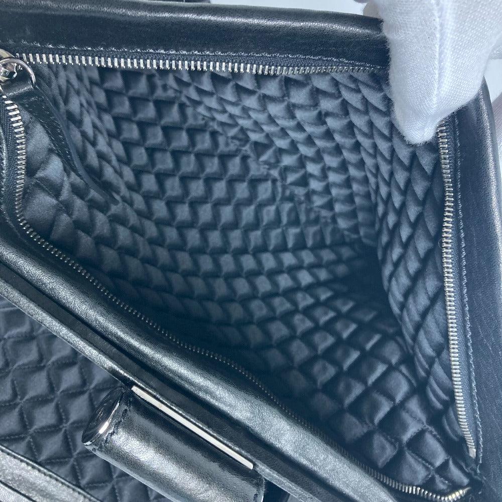 CHANEL Shoulder Bag Calf leather black shoulder bag CC COCO Mark Women Used Authentic