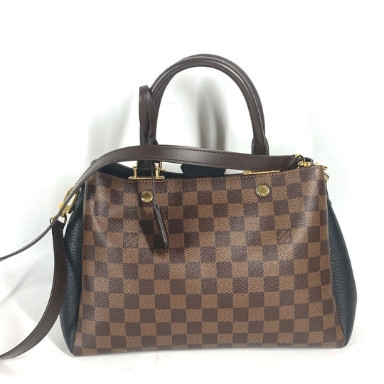 LOUIS VUITTON Tote Bag N41673  Damier canvas Brown Damier Brittany Women Used Authentic