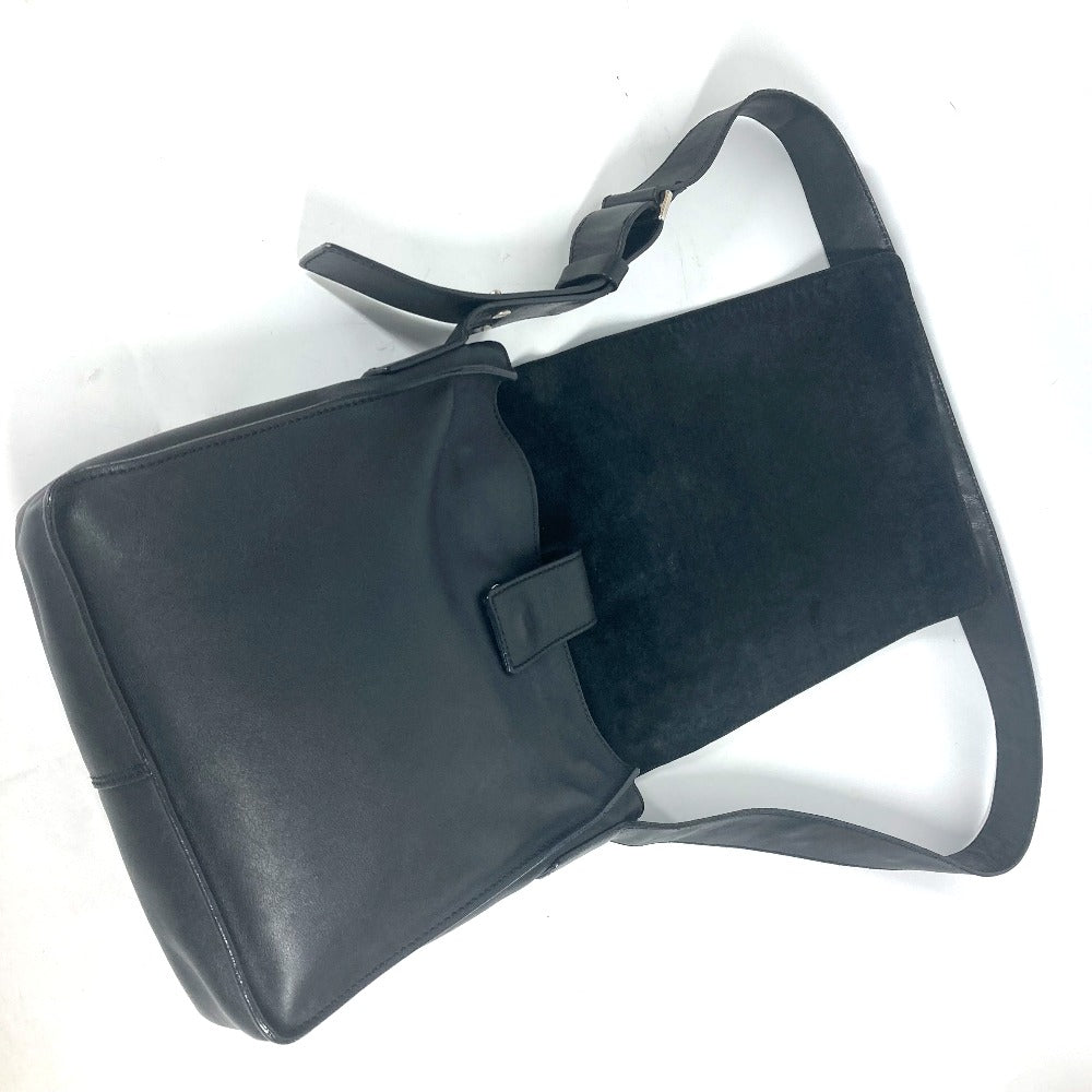 CHANEL Shoulder Bag leather black Bag Crossbody CC COCO Mark Coco Chanel Design